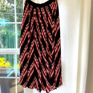 Anthropologie pleated midi skirt